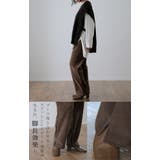 パンツ レディース 裏起毛 リブ ズボン リブパンツ ボトムス ロング スリッ | HUG.U | 詳細画像28 