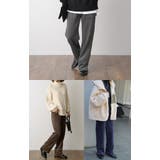 パンツ レディース 裏起毛 リブ ズボン リブパンツ ボトムス ロング スリッ | HUG.U | 詳細画像30 