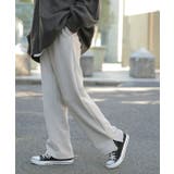 ホワイト | パンツ レディース 裏起毛 リブ ズボン リブパンツ ボトムス ロング スリッ | HUG.U