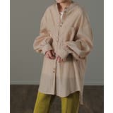 シャツ レディース ノーカラー トップス サテン ブラウス ロング 光沢 | HUG.U | 詳細画像20 