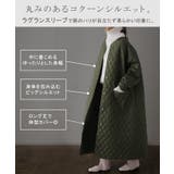 ロングコート キルティング レディース アウター 中綿 コート | HUG.U | 詳細画像12