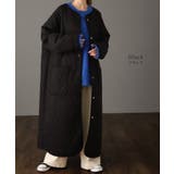 ロングコート キルティング レディース アウター 中綿 コート | HUG.U | 詳細画像14