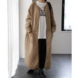 ロングコート キルティング レディース アウター 中綿 コート | HUG.U | 詳細画像20