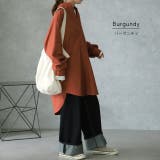 トップス ロングシャツ ナチュラル ブラウス ノーカラー ロング チュニック | HUG.U | 詳細画像18