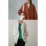 トップス ロングシャツ ナチュラル ブラウス ノーカラー ロング チュニック | HUG.U | 詳細画像25
