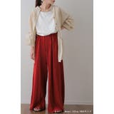 パンツ 切れるパンツ リブパンツ レディース ワイド セルフカット プリーツ | HUG.U | 詳細画像11 