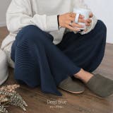 パンツ 切れるパンツ リブパンツ レディース ワイド セルフカット プリーツ | HUG.U | 詳細画像15 