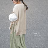 ベスト レディース ニット レイヤード ニットベスト セーター サイドリボン | HUG.U | 詳細画像15 