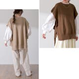 ベスト レディース ニット レイヤード ニットベスト セーター サイドリボン | HUG.U | 詳細画像23 