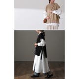 ベスト レディース ニット レイヤード ニットベスト セーター サイドリボン | HUG.U | 詳細画像6 