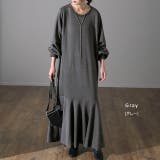 ワンピース レディース マーメイド 長袖 ワンピ 黒 ロングワンピース Aライ | HUG.U | 詳細画像12 