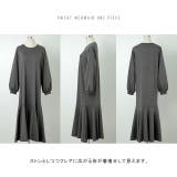 ワンピース レディース マーメイド 長袖 ワンピ 黒 ロングワンピース Aライ | HUG.U | 詳細画像22 
