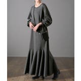 ワンピース レディース マーメイド 長袖 ワンピ 黒 ロングワンピース Aライ | HUG.U | 詳細画像5 