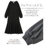 ワンピース レディース マーメイド 長袖 ワンピ 黒 ロングワンピース Aライ | HUG.U | 詳細画像9 