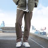 ココア | パンツ 裏起毛 ボトムス レディース ロング ゴム テーパード スリット 裏ボ | HUG.U