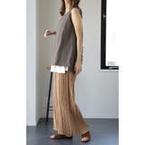 パンツ レディース ボトムス プリーツ ワイドパンツ ワイド プリーツパンツ | HUG.U | 詳細画像15 