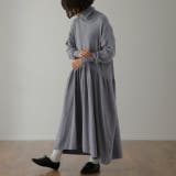 グレー | ニットワンピース ロング レディース ワンピース 黒 ニットワンピ ハイネック | HUG.U