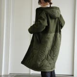 アウター リバーシブル キルティング コート レディース モッズコート ボア | HUG.U | 詳細画像13 