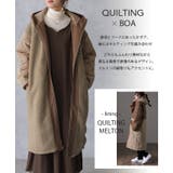 アウター リバーシブル キルティング コート レディース モッズコート ボア | HUG.U | 詳細画像3 