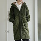 アウター リバーシブル キルティング コート レディース モッズコート ボア | HUG.U | 詳細画像9 