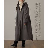 アウター 裏起毛 ミリタリーコート 暖か レディース ロングコート 極暖 コー | HUG.U | 詳細画像2