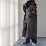 チャコールグレー | アウター 裏起毛 ミリタリーコート 暖か レディース ロングコート 極暖 コー | HUG.U