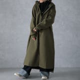カーキ | アウター 裏起毛 ミリタリーコート 暖か レディース ロングコート 極暖 コー | HUG.U
