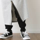 ブラック | ニットレギンス 綿 10分丈 レディース レイヤード スパッツ インナー パン | HUG.U