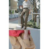 パンツ レディース 脚長 チノパン ロング ワイドパンツ ストレート ゴム ス | HUG.U | 詳細画像20 