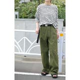 パンツ レディース 脚長 チノパン ロング ワイドパンツ ストレート ゴム ス | HUG.U | 詳細画像27 