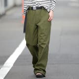 パンツ レディース 脚長 チノパン ロング ワイドパンツ