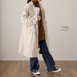 アウター レディース ミリタリー ライトアウター ロング スプリングコート | HUG.U | 詳細画像13