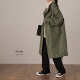 アウター レディース ミリタリー ライトアウター ロング スプリングコート | HUG.U | 詳細画像15