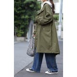 アウター レディース ミリタリー ライトアウター ロング スプリングコート | HUG.U | 詳細画像20