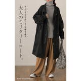 アウター レディース ミリタリー ライトアウター ロング スプリングコート | HUG.U | 詳細画像3