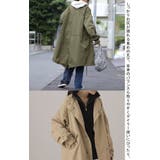 アウター レディース ミリタリー ライトアウター ロング スプリングコート | HUG.U | 詳細画像7