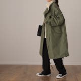 カーキ | アウター レディース ミリタリー ライトアウター ロング スプリングコート | HUG.U