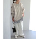 トップス レディース トレーナー  無地 スウェット スエット オーバーサイズ | HUG.U | 詳細画像10 