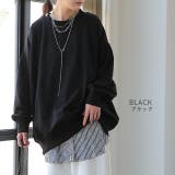 トップス レディース トレーナー  無地 スウェット スエット オーバーサイズ | HUG.U | 詳細画像12 