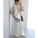 トップス レディース トレーナー  無地 スウェット スエット オーバーサイズ | HUG.U | 詳細画像17 