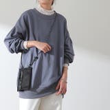 アッシュブルー | トップス レディース トレーナー  無地 スウェット スエット オーバーサイズ | HUG.U