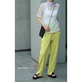 パンツ レディース 美脚 きれいめ 美尻 ボトムス イージーパンツ ストレート | HUG.U | 詳細画像20 