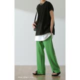 パンツ レディース 美脚 きれいめ 美尻 ボトムス イージーパンツ ストレート | HUG.U | 詳細画像3 