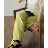 パンツ レディース 美脚 きれいめ 美尻 ボトムス イージーパンツ ストレート | HUG.U | 詳細画像6 