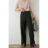 パンツ レディース 美脚 きれいめ 美尻 ボトムス イージーパンツ ストレート | HUG.U | 詳細画像7 