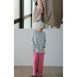 トップス ボーダー カットソー レディース ロンT オーバーサイズ ロングTシ | HUG.U | 詳細画像22