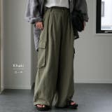 パンツ「リネンタッチ」 カーゴパンツ リネン | HUG.U | 詳細画像13