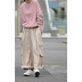パンツ「リネンタッチ」 カーゴパンツ リネン | HUG.U | 詳細画像8