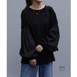 トップス レディース ブラウス カットソー ロング Tシャツ ロンT パフスリ | HUG.U | 詳細画像18 