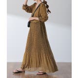 ワンピース シフォン プリーツ ロングワンピース レディース プリーツワンピ | HUG.U | 詳細画像5